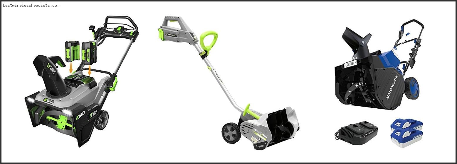 Best Cordless Electric Snow Blower